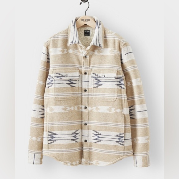 Todd Snyder Other - Tod Snyder Sherpa lined Jacquard Basecamp Shirt jacket size L